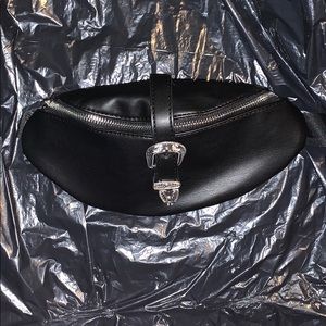 Faux Leather Fanny Pack with Buckle